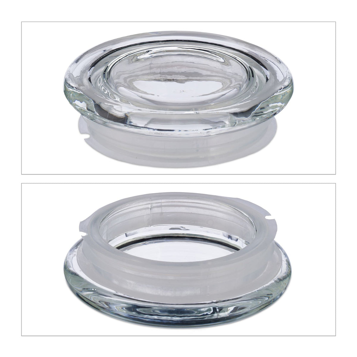 set of 6 storage jars with lids 1300 ml
