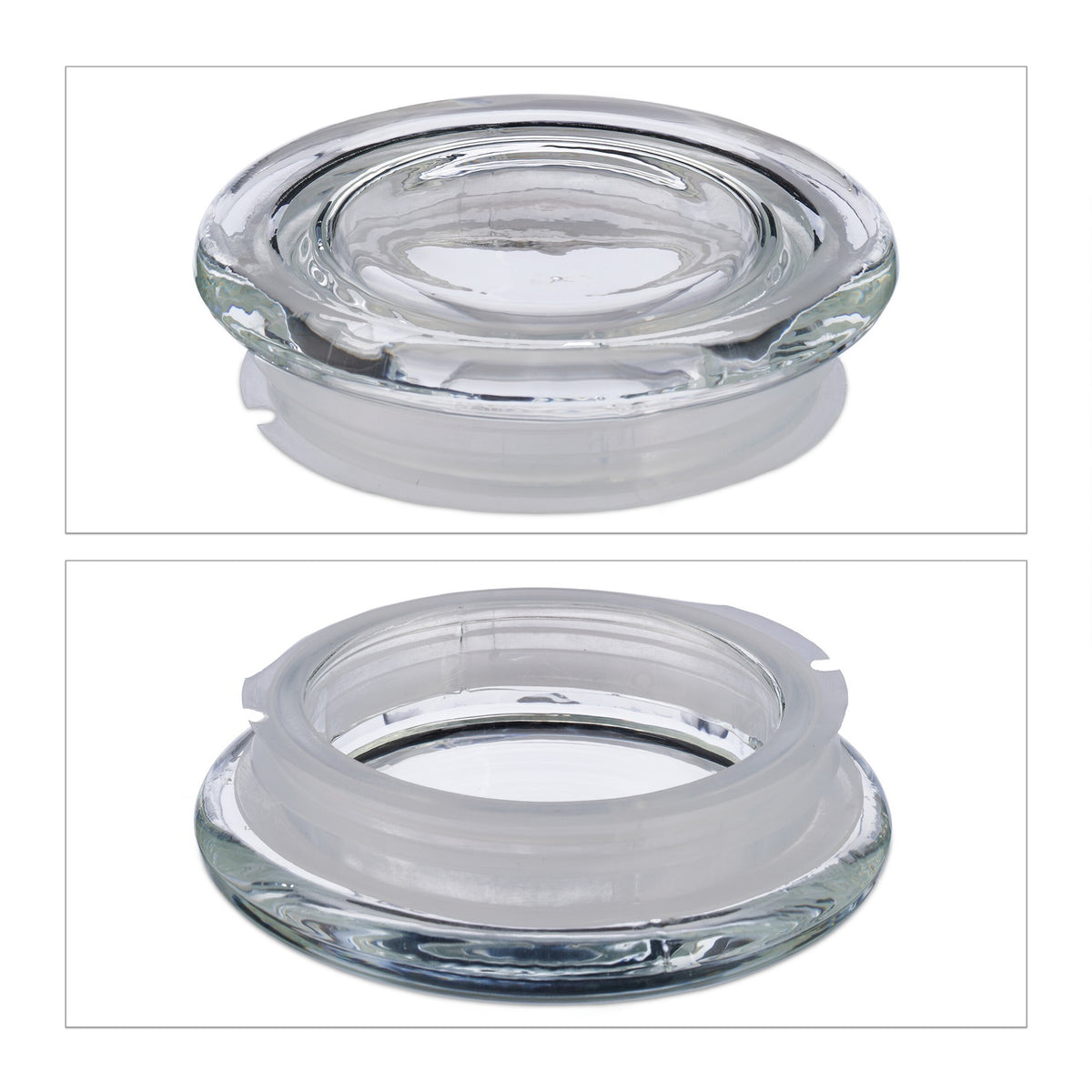 set of 6 storage jars with lids 2400 ml