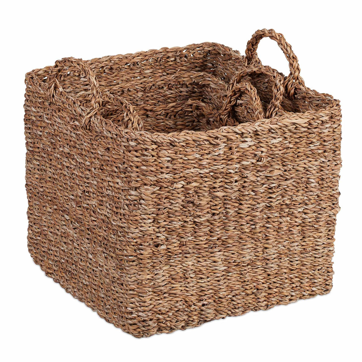 storage basket in 3 parts made of seaweed