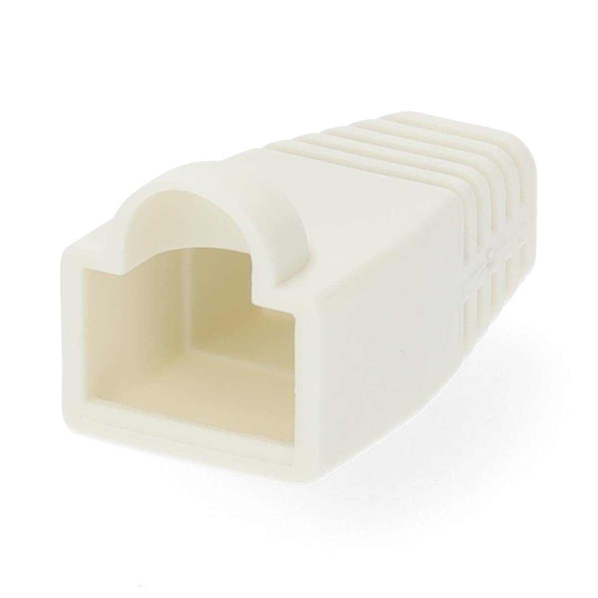 strain relief sleeve | RJ45 | PVC | White | Box | 10 pieces.