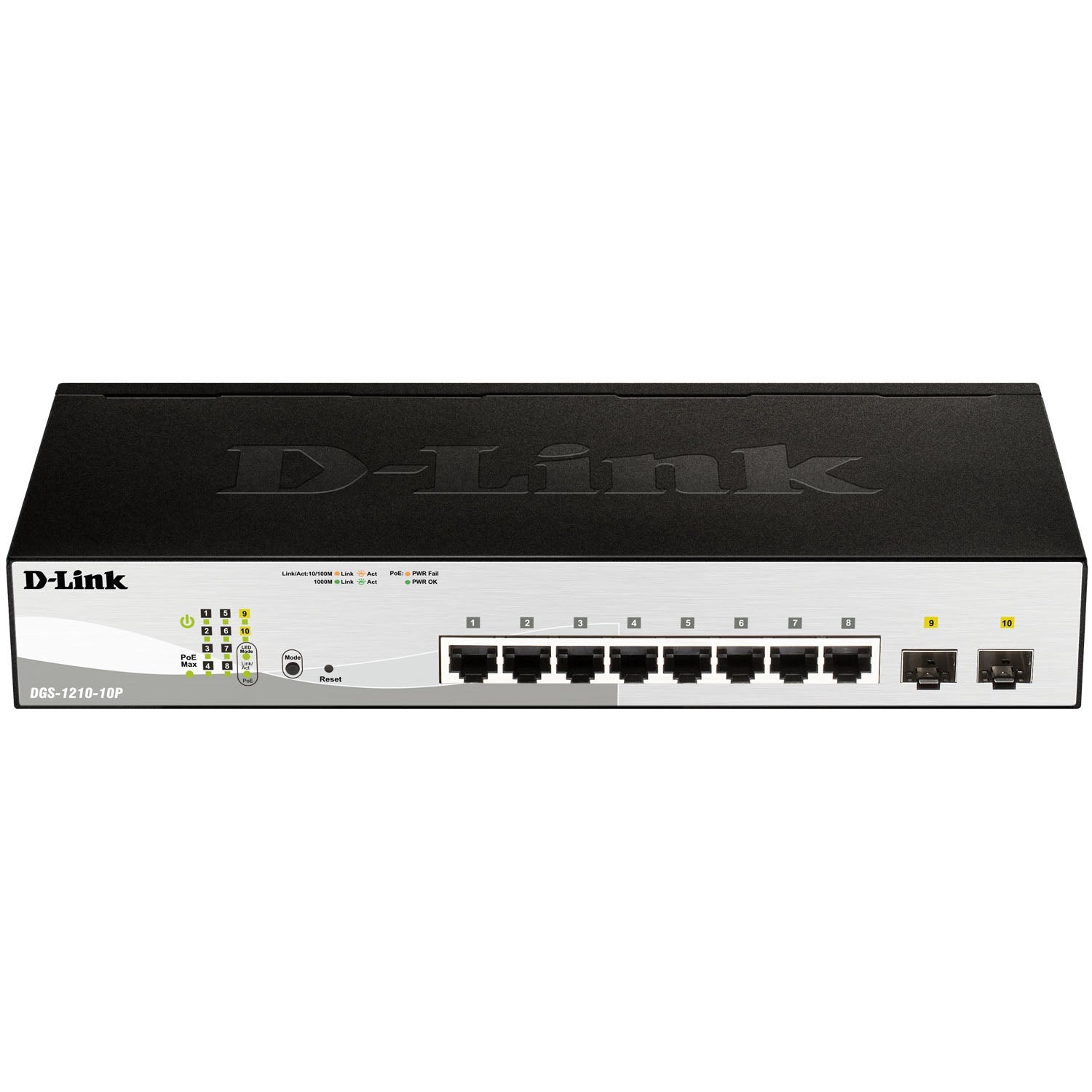 10-Port Gigabit PoE Smart Switch, 65W Budget