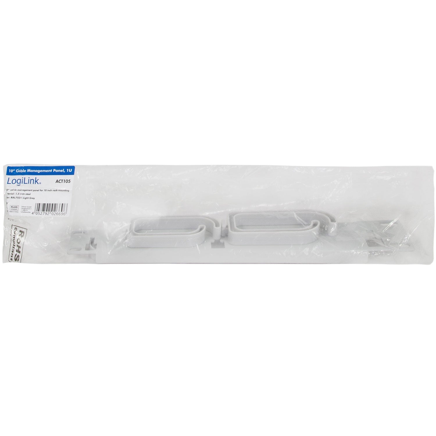 10" cable panel with 3 brackets U1 Grey