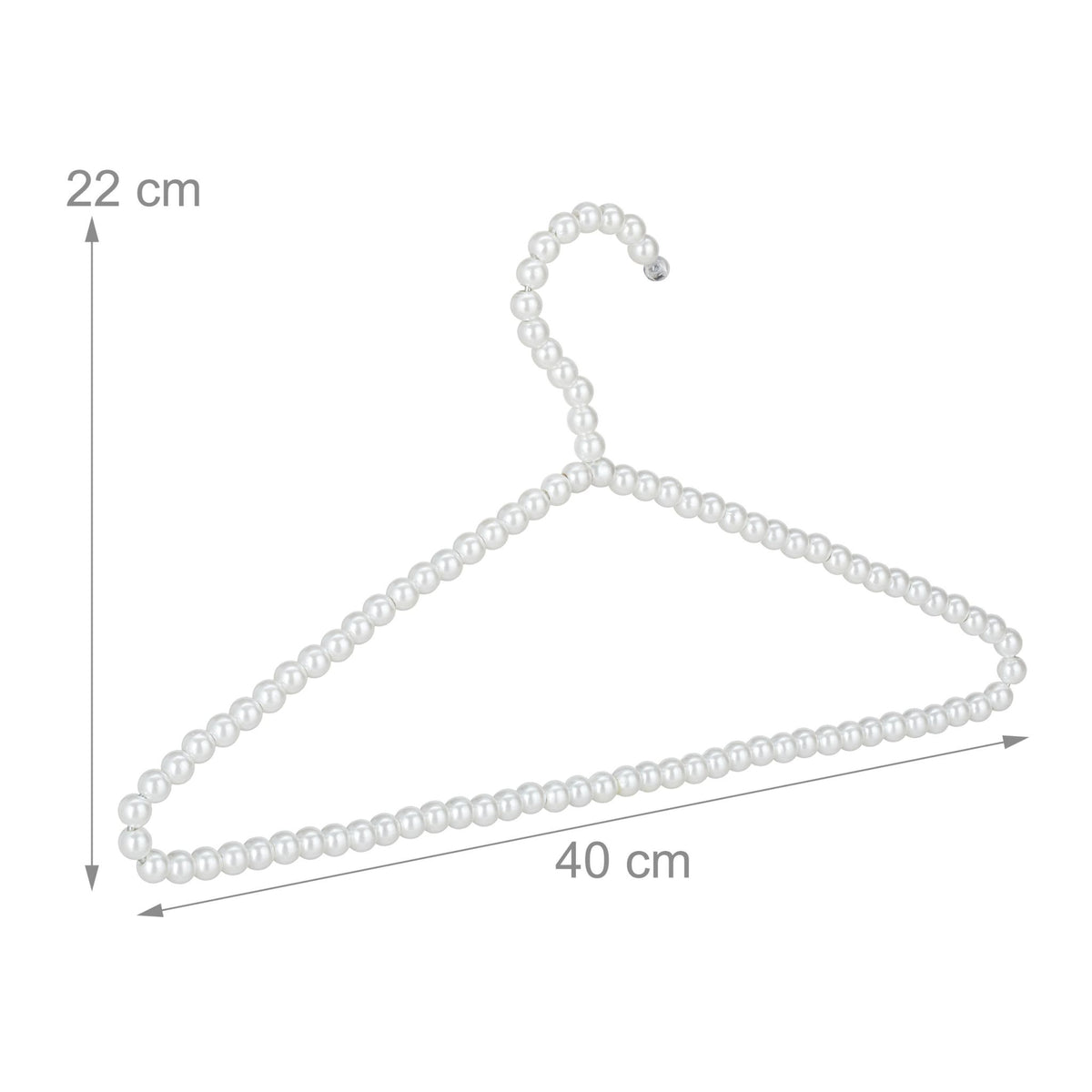 10x Set Perle Coat Hangers