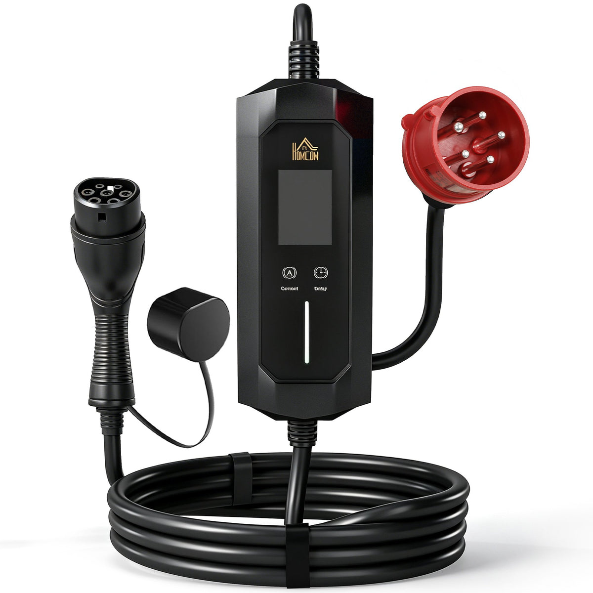 11kW Type 2 EV Charger, 8m Cable, Adjustable Power