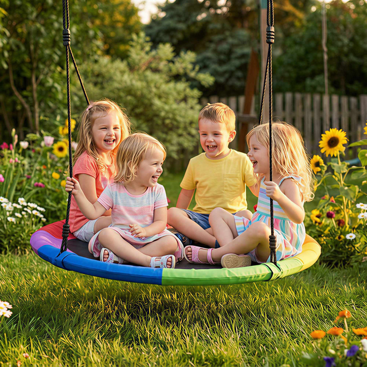 120 cm Nest Swing, 300 kg Capacity, Multicolor