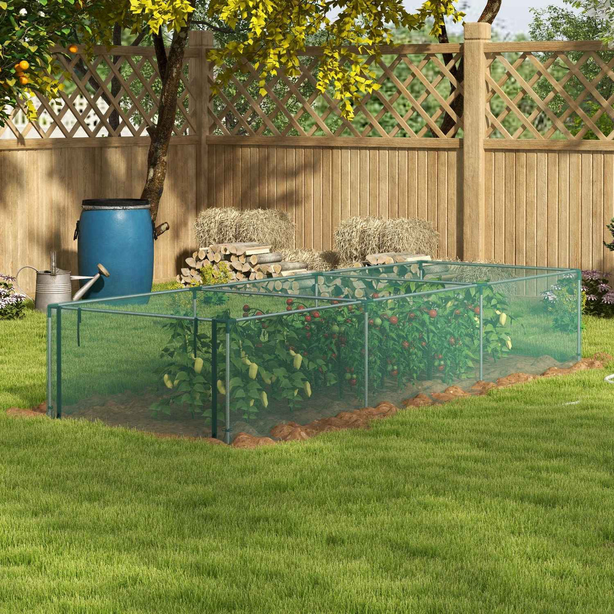 1.25M X 3.73M Garden Net, Plant Protection Tent With Zipper Door, Insect Net, Windproof Vegetable Net, Pest Protection Net