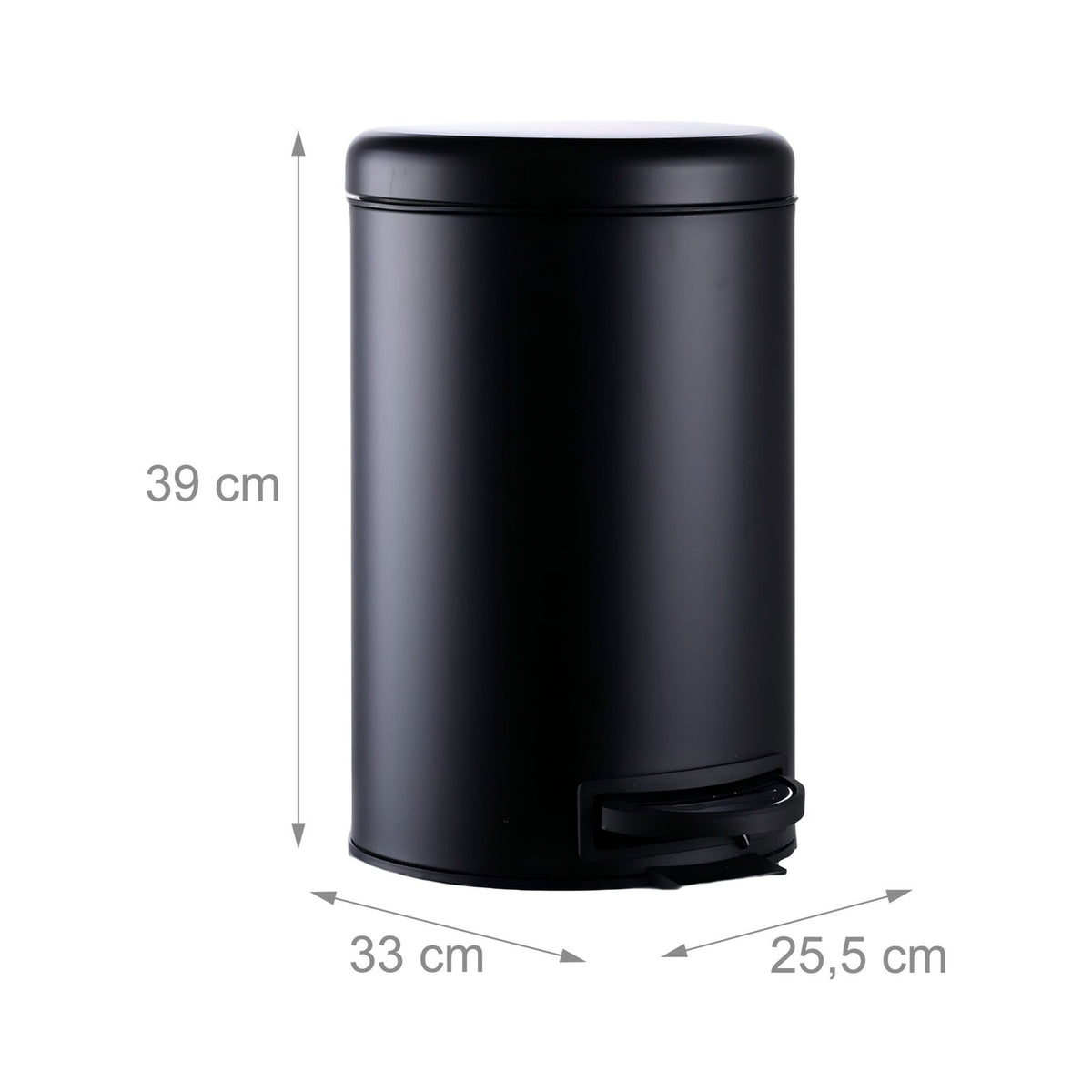 12L Step Bin with Soft-Close Lid and Inner Bucket