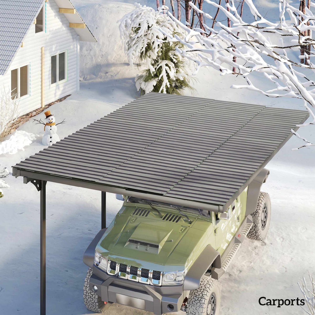12 Pcs Corrugated Roof Panels, 129x45cm, Galvanized Steel