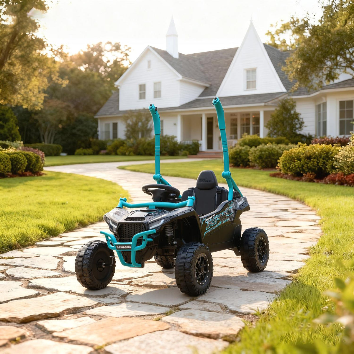 12V Kids Electric Off-Road Vehicle, Remote, LED, Blue