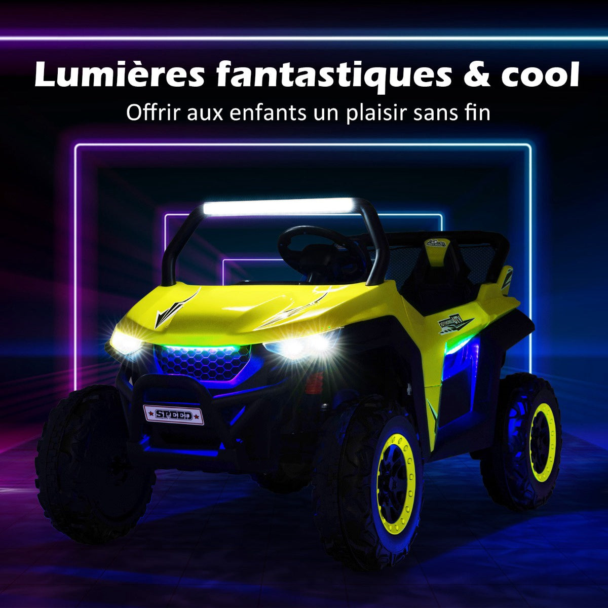 12V Kids Ride-On Truck, 2-Seater, Remote, Suspension