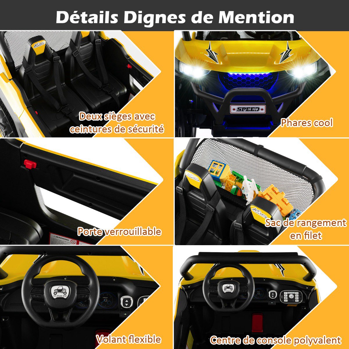 12V Kids Ride-On Truck, 2-Seater, Remote, Suspension