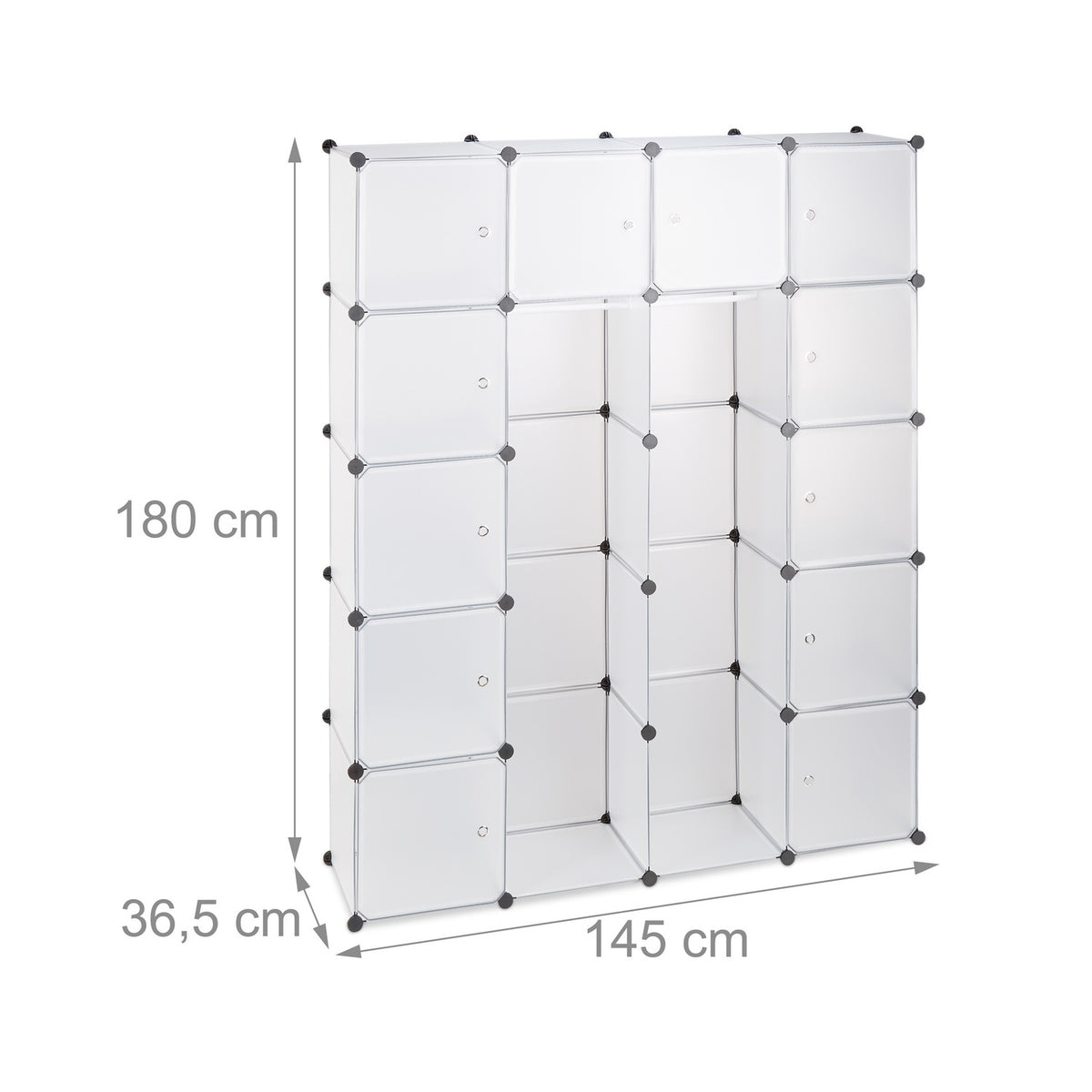 14-Compartment Plug-In Wardrobe System