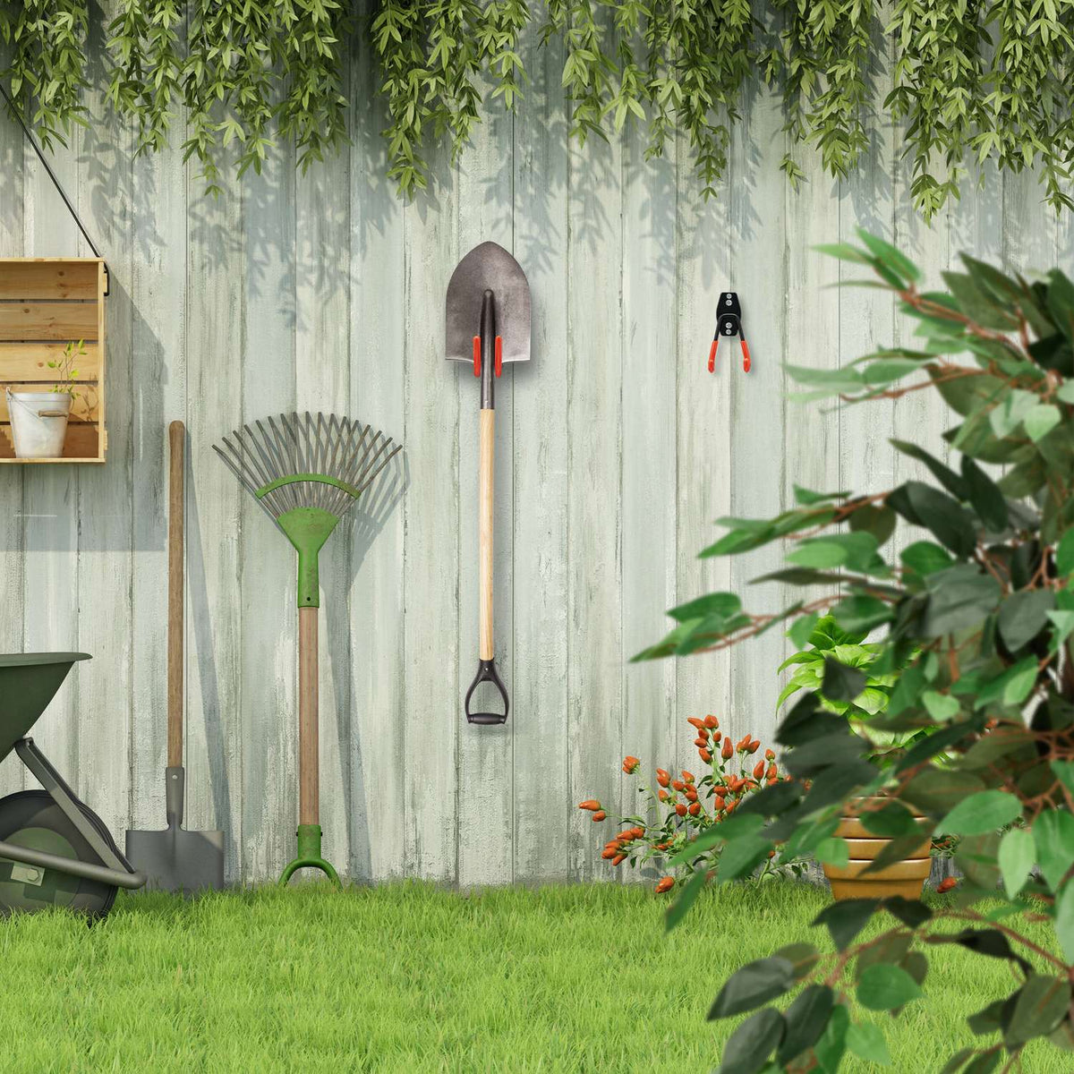 14-piece set of wall hooks