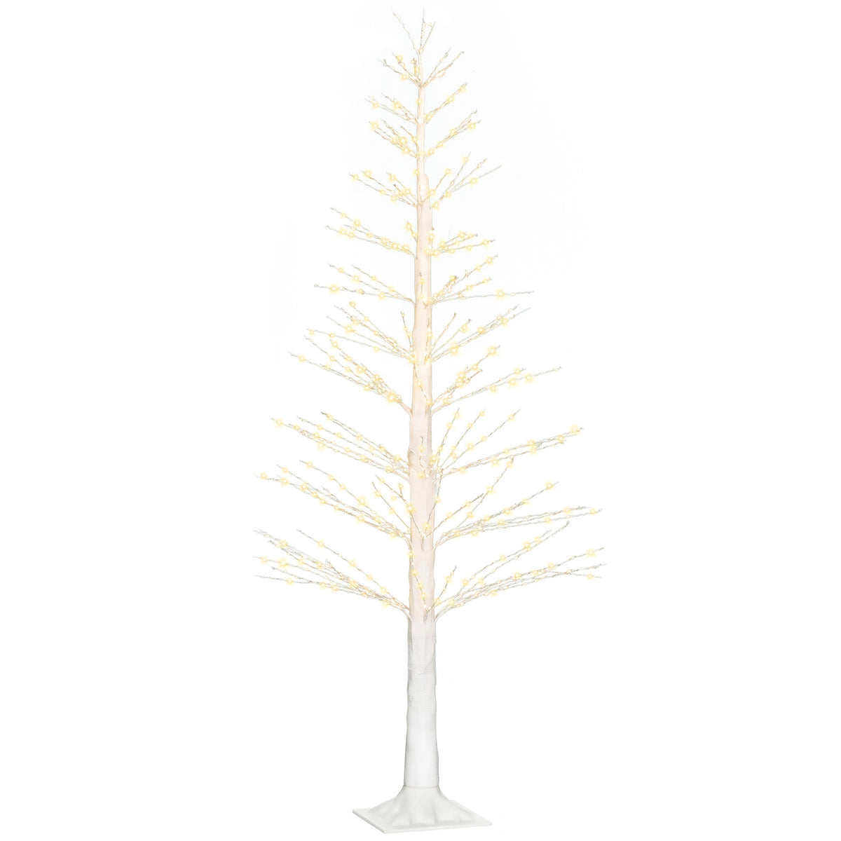 150 cm artificial tree light tree with 600 LED, LED Christmas tree, Christmas decoration for Christmas, birthday, wedding, indoor and outdoor white