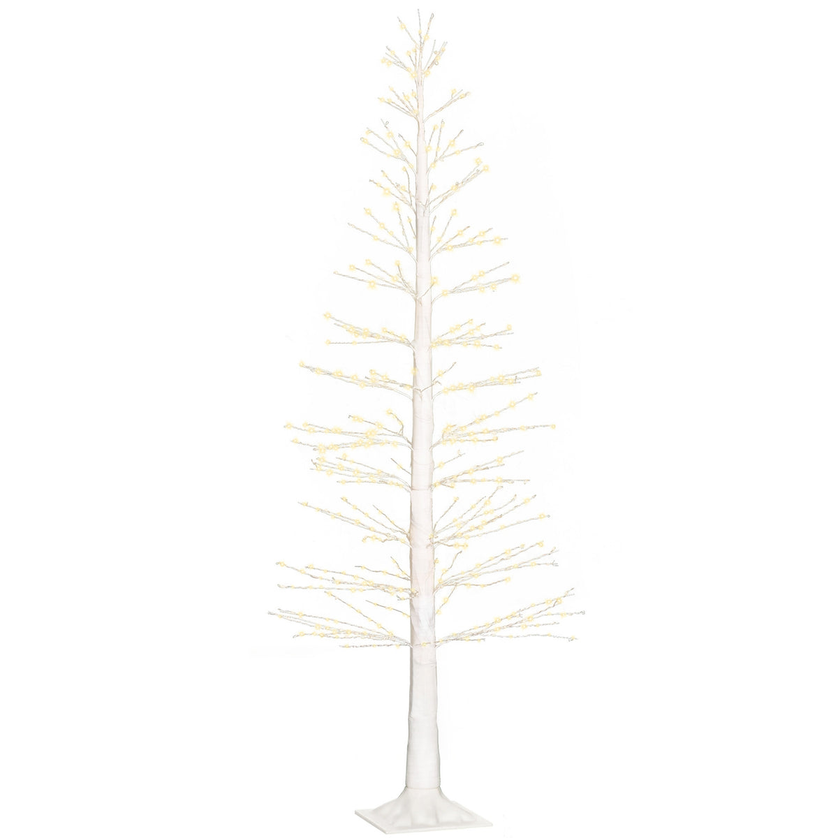 180 cm artificial tree light tree with 810 LED, LED Christmas tree, Christmas decoration for Christmas, birthday, wedding, indoor and outdoor white