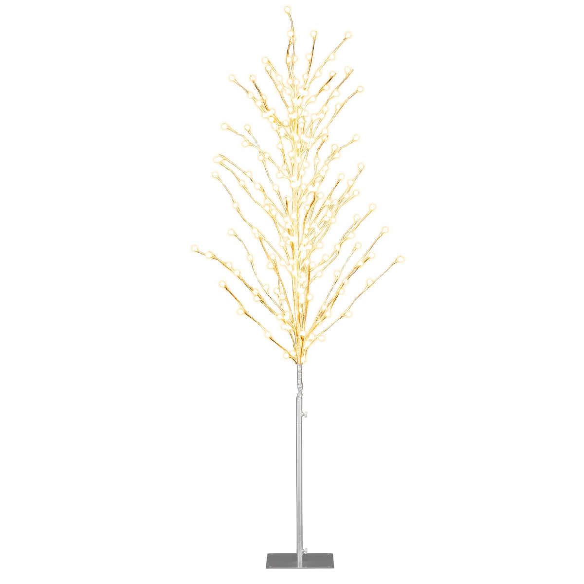 186 cm LED Birch Tree with Warm White Lights