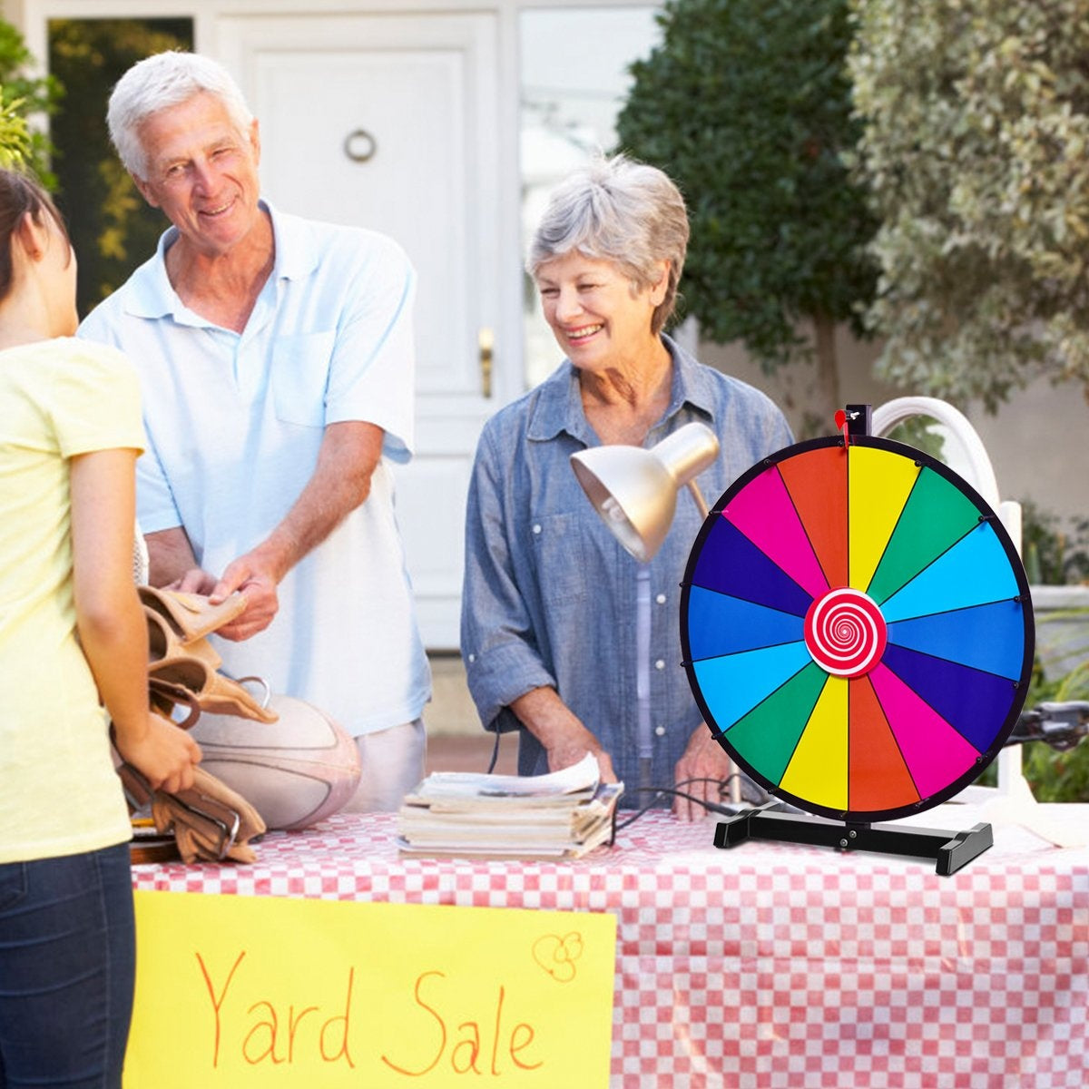 18" Wheel of Fortune Toy with Eraser & Marker Pen Wheel Games for Lottery Games φ48cm