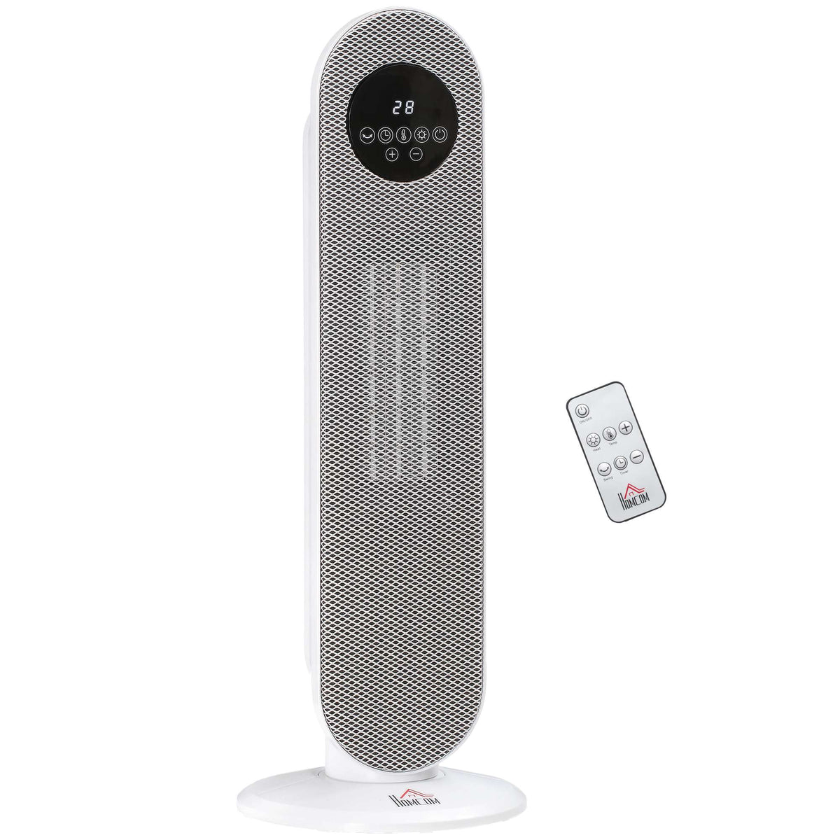 2000W Ceramic Heater with Remote, Oscillation, Timer