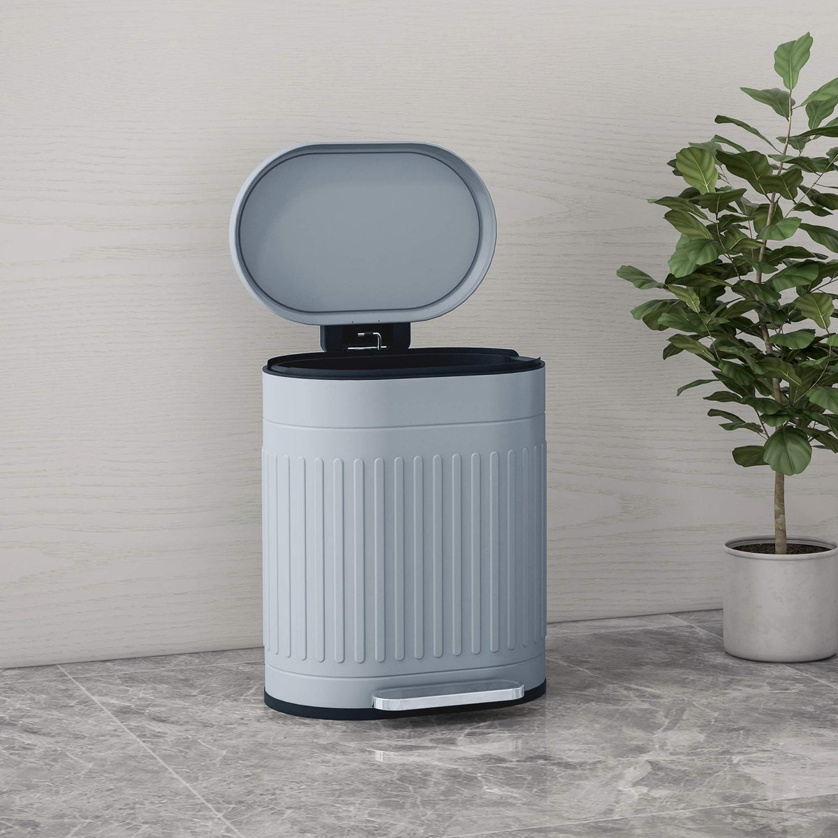 20L Metal Pedal Bin, Soft-Close, Removable Liner