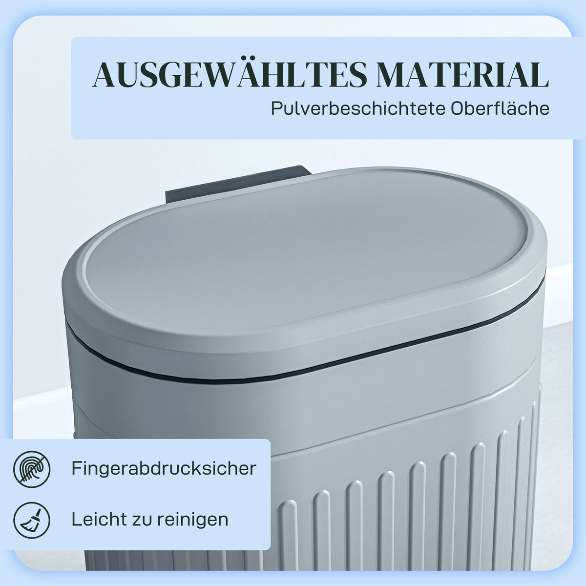 20L Metal Pedal Bin, Soft-Close, Removable Liner