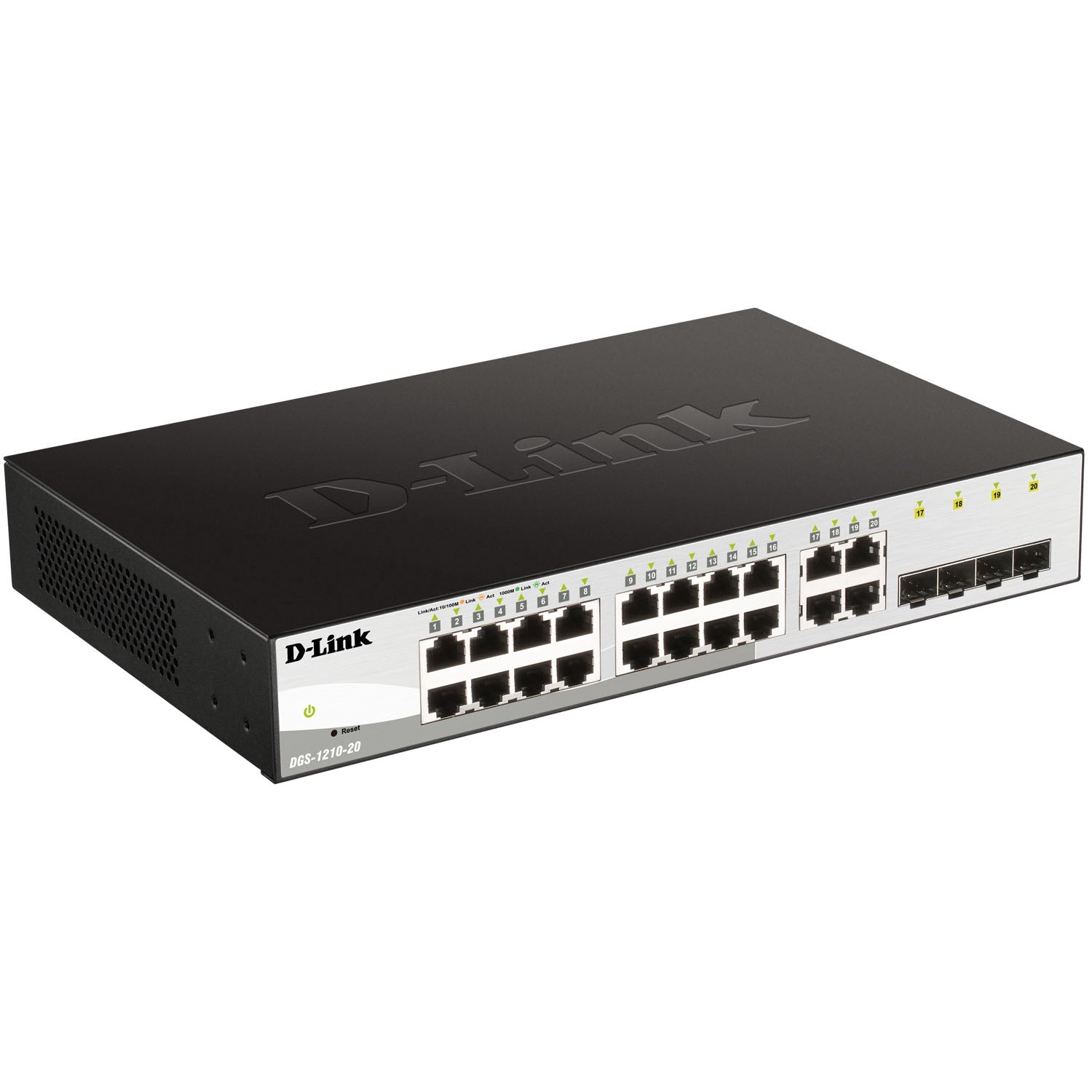 20-Port Gigabit Smart Managed Switch, Fanless