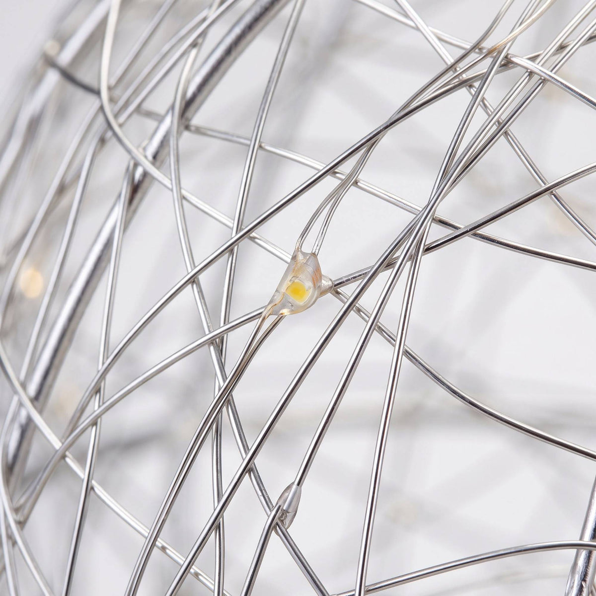 20 cm Silver LED Decorative Light Globe