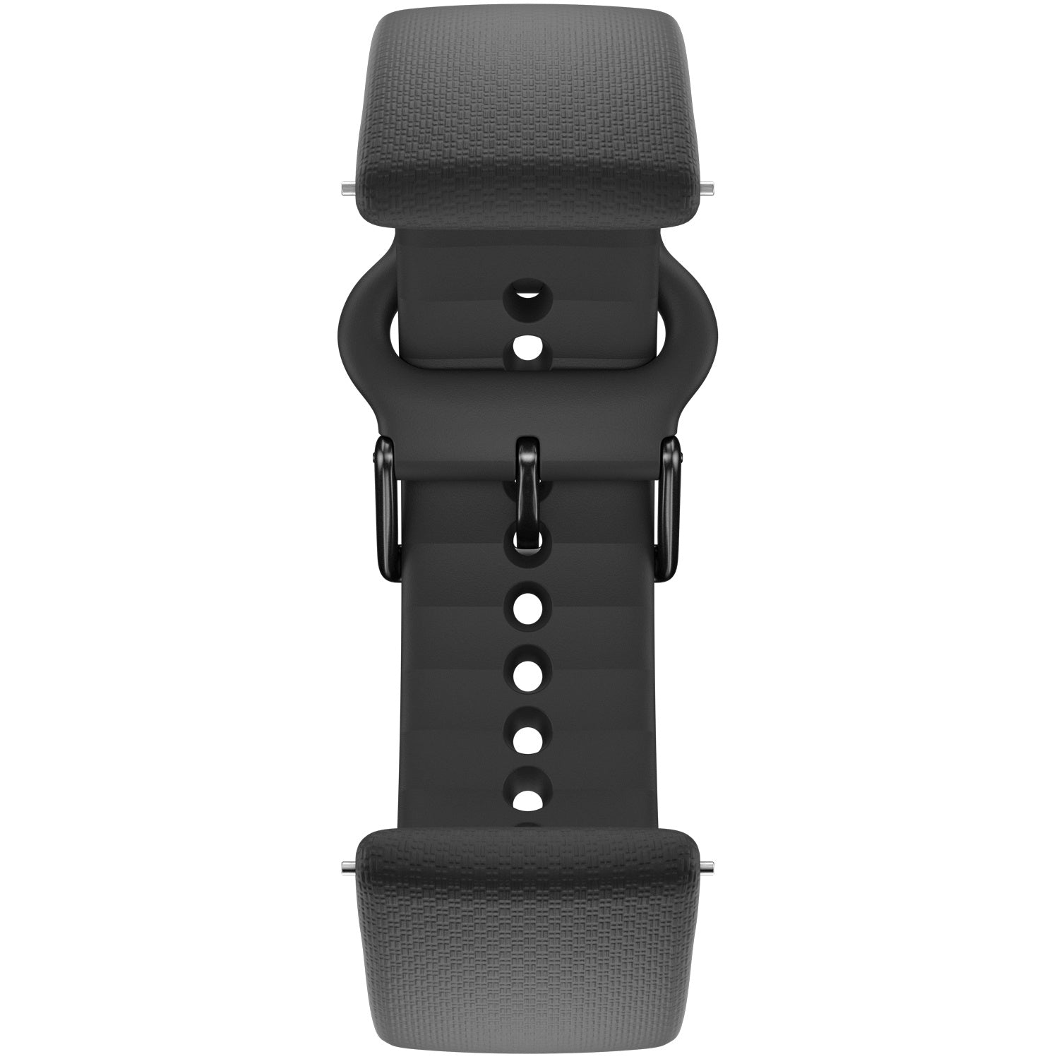 20mm Black Silicone Wristband, Size S-L