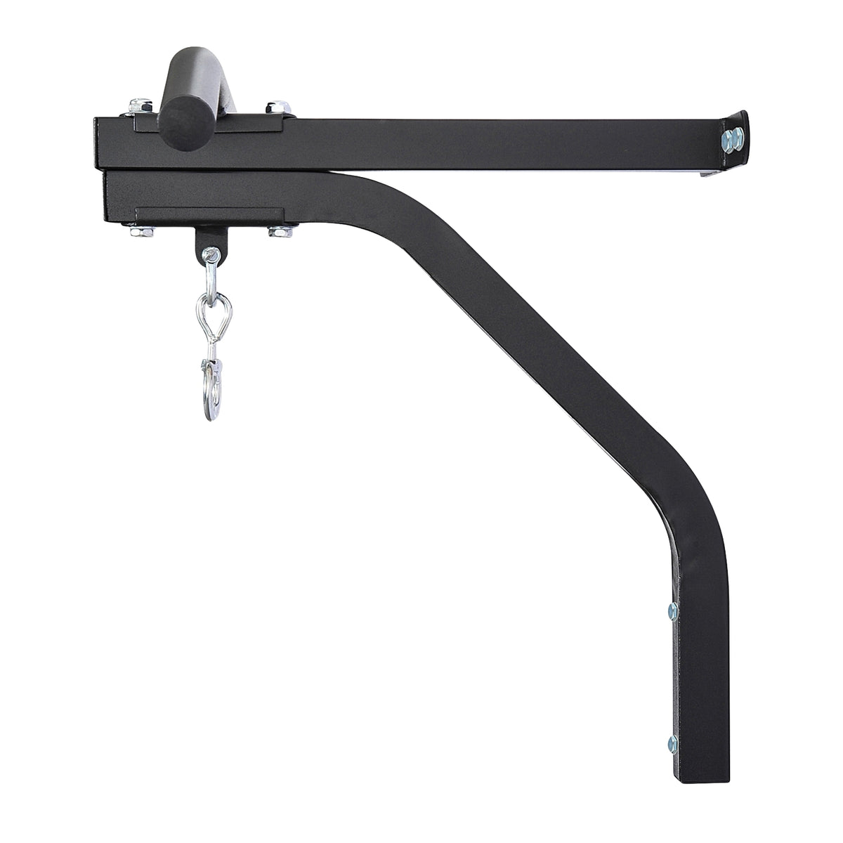 2-1 Design Punching Bag Holder Wall Mount Punching Bag Sandbag Holder Up To 130 Kg Load Capacity Hanging Stand Steel Black 93 X 47 X 51 Cm