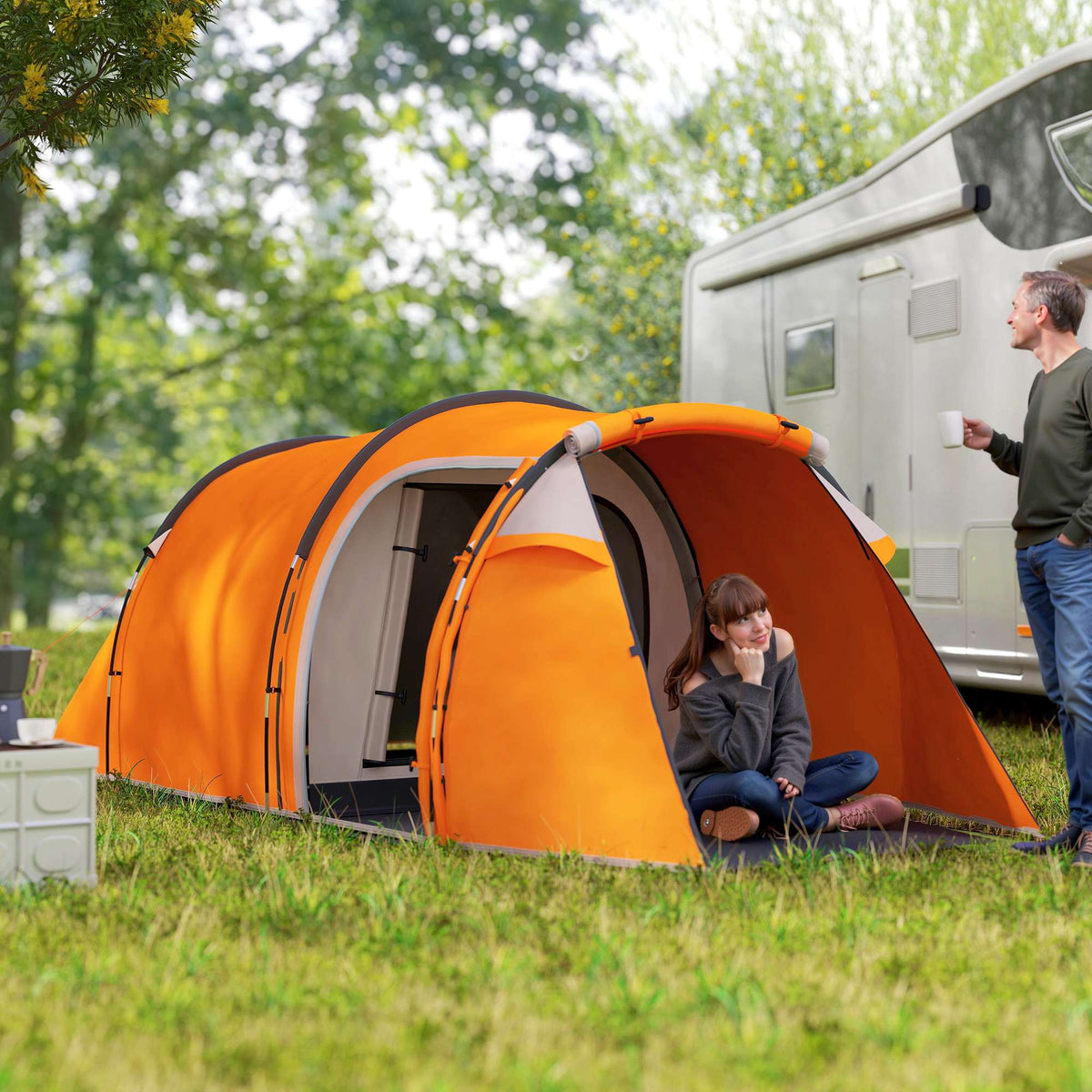 2-3 Person Camping Tent, Waterproof, With Carry Bag