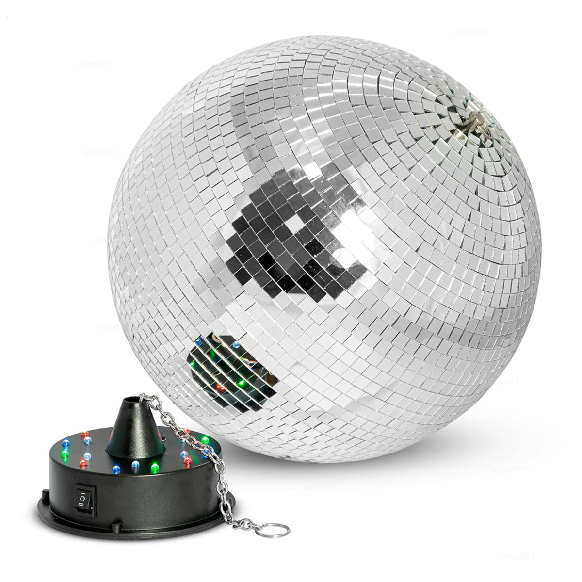 25 cm Disco Ball with Motor & LED Light Effects