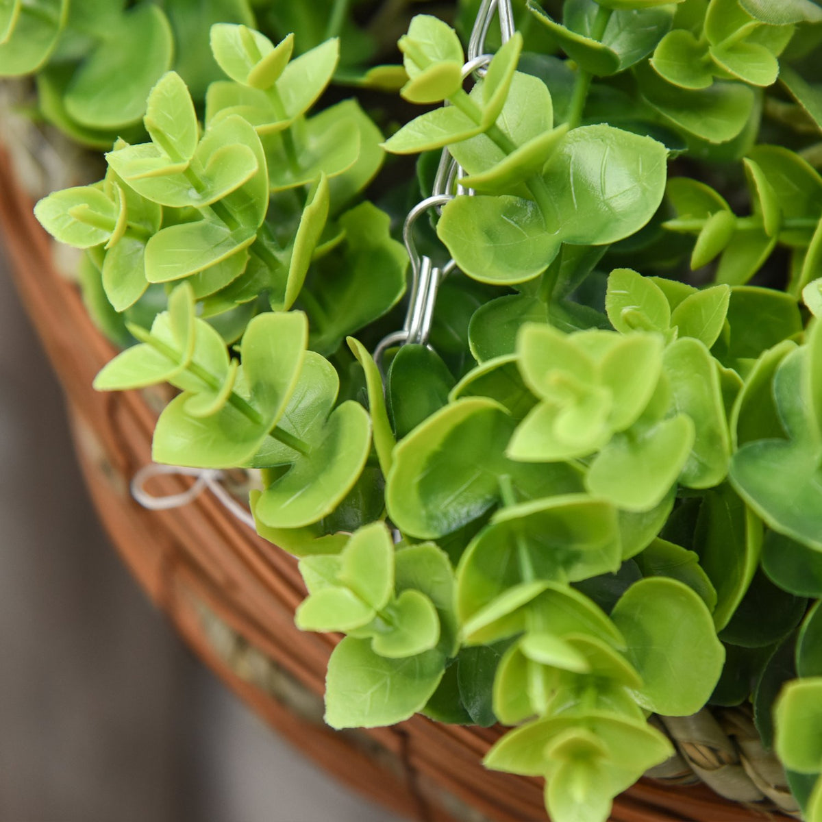 2 Artificial Hanging Plants Clematis In Pot With Hooks, Decoration, Pe, Pink+Green, 30X30X32Cm