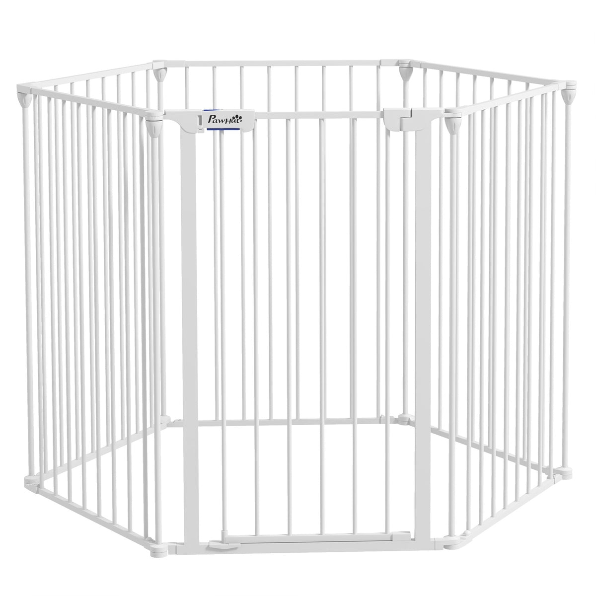 2 In 1 Puppy Playpen, Barrier With 6 Panels, Outdoor Enclosure, Foldable Puppy Run, For Medium-Sized Dogs With Closing Aid