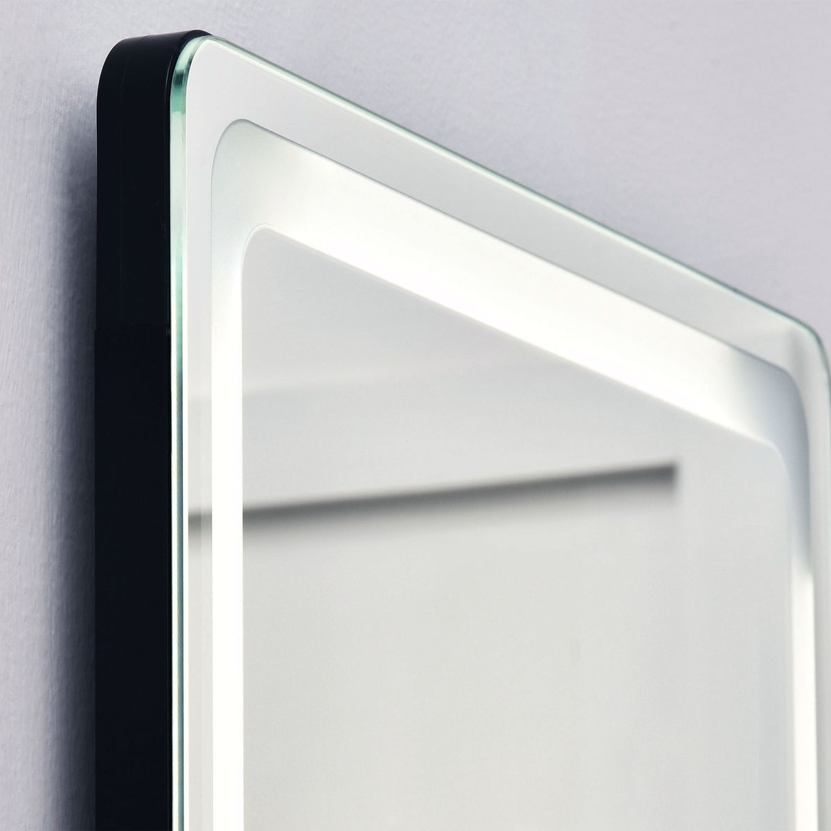 2 In 1 Standing Mirror, Full-Length Mirror With Led Lighting, Free-Standing Wall Mirror, Make-Up Mirror Silver + Black, 40 X 37 X 156.5 Cm