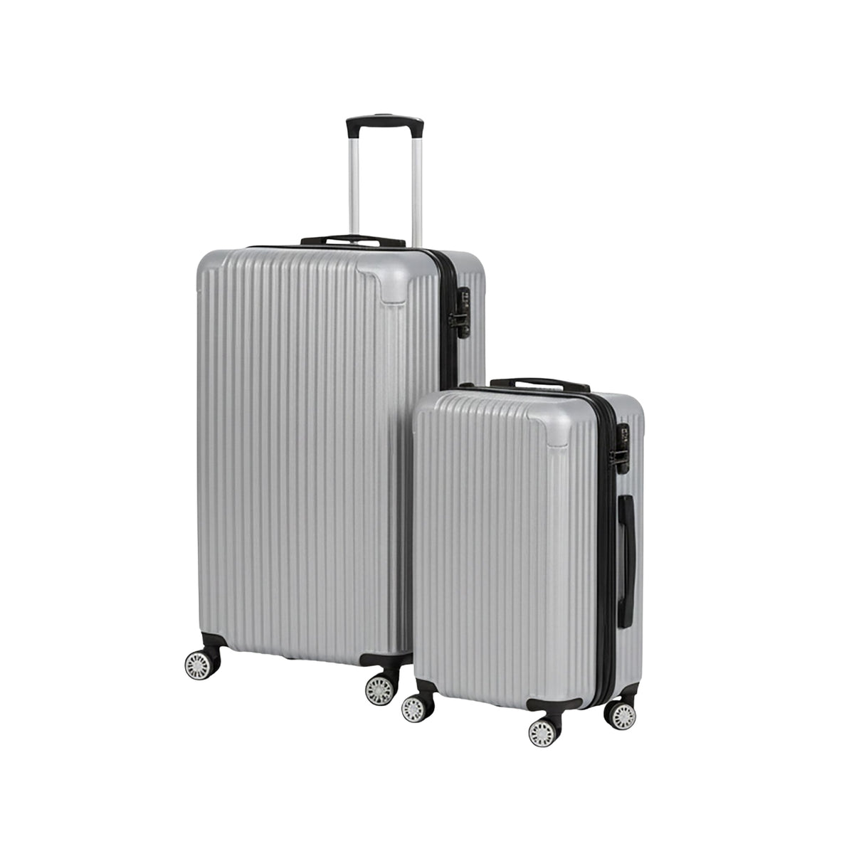 2-Piece Hard-Shell Luggage Set with 360 Wheels