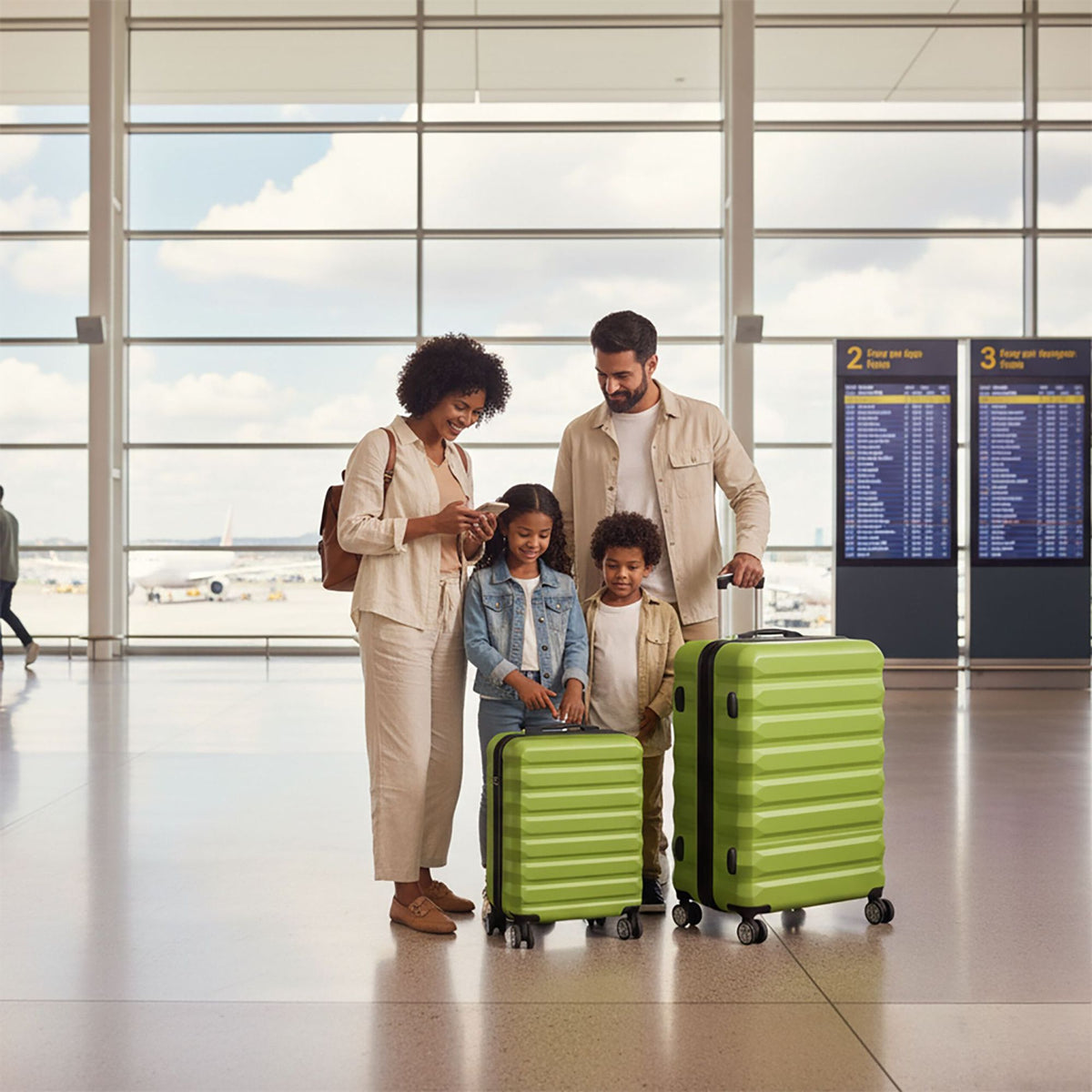 2-Piece Hard-Shell Luggage Set with Wheels