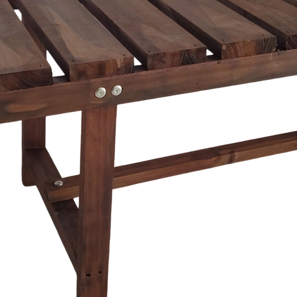 2-Seat Fir Wood Garden Bench – Outdoor Furniture