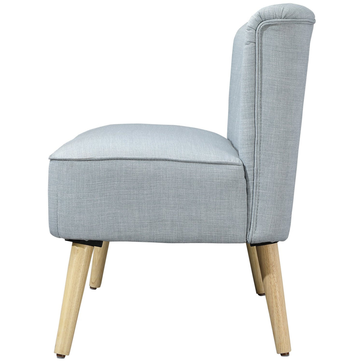 2-Seater Fabric Sofa, Upholstered Sofa, Seating, Lounge Sofa, Wood, Foam, Light Green, 117 X 56.5 X 77 Cm