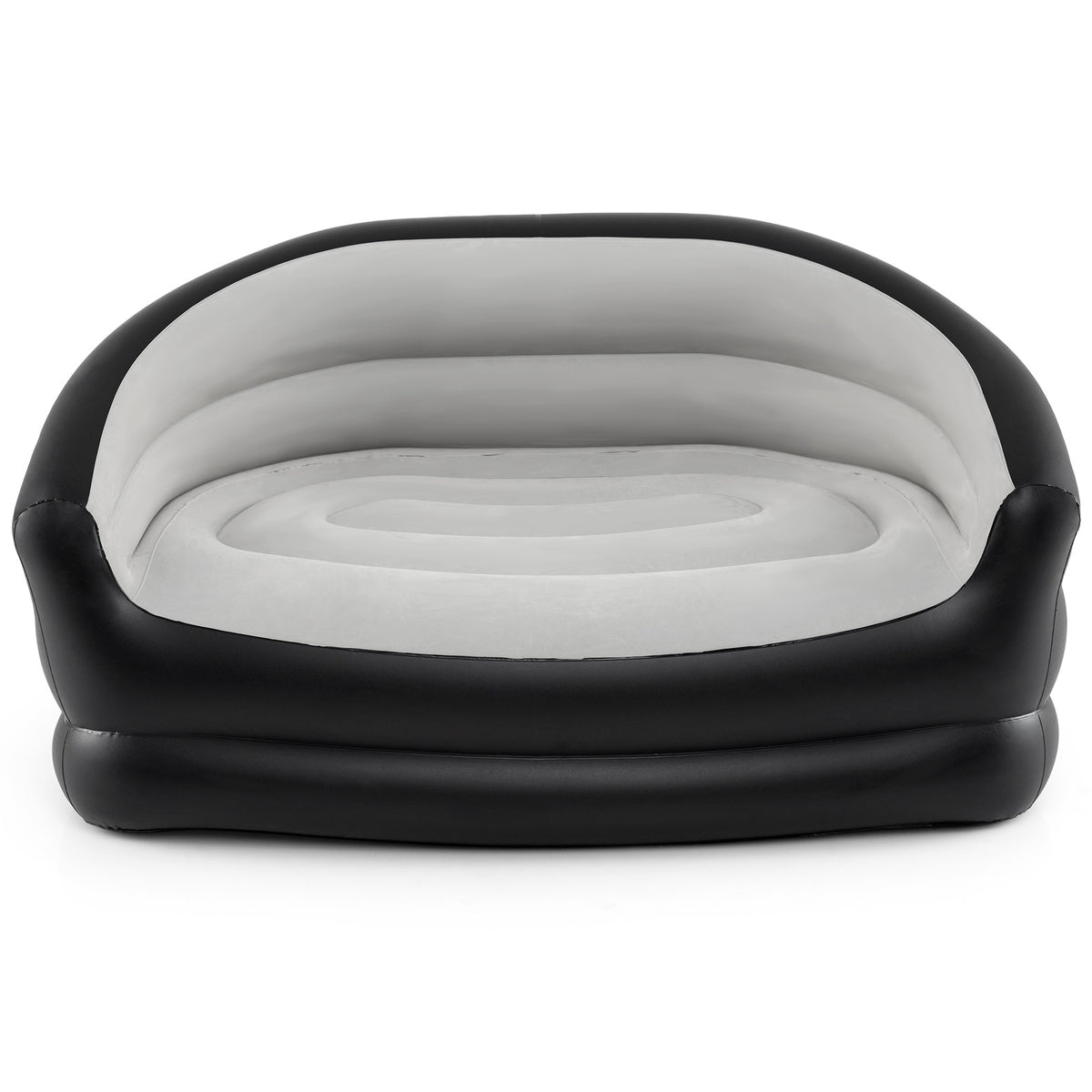 2-Seater Inflatable Sofa with Flocked Surface & Armrests