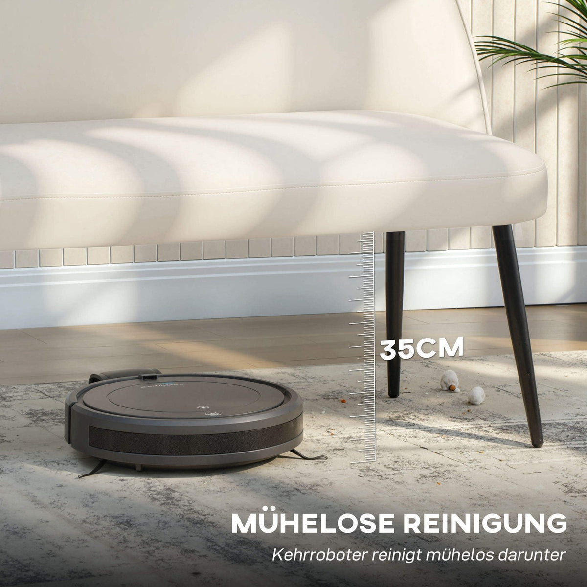 2-Seater Sofa, Velvet-Like Fabric, Metal & Wood Frame, Beige