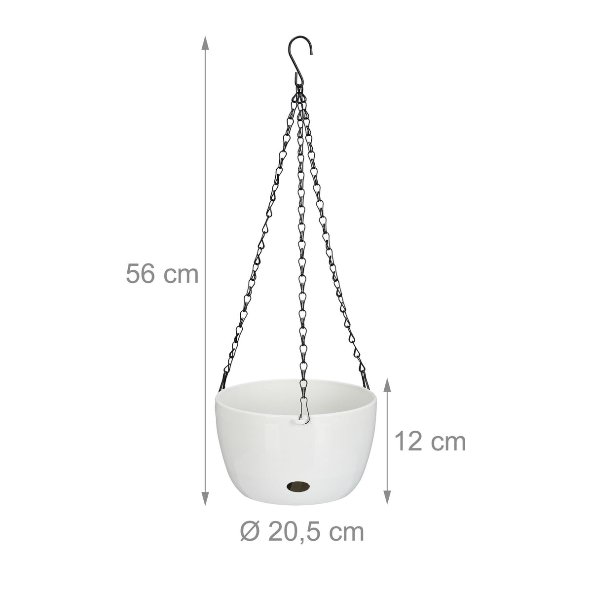 2 hanging baskets with water containers - M