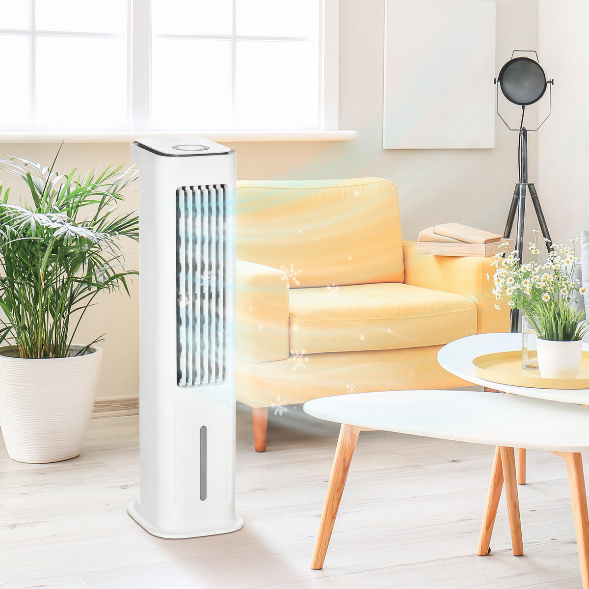 2-in-1 Air Cooler with 5L Tank, 12h Timer, for 20㎡