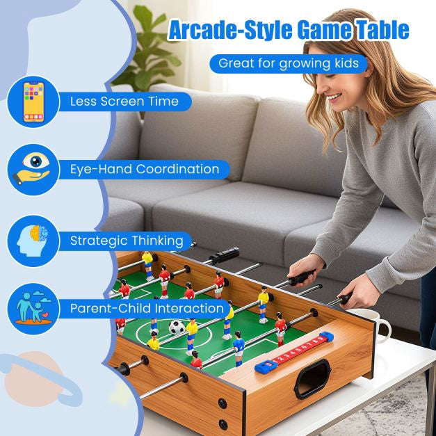 2-in-1 Foosball And Air Hockey Table, 69 cm