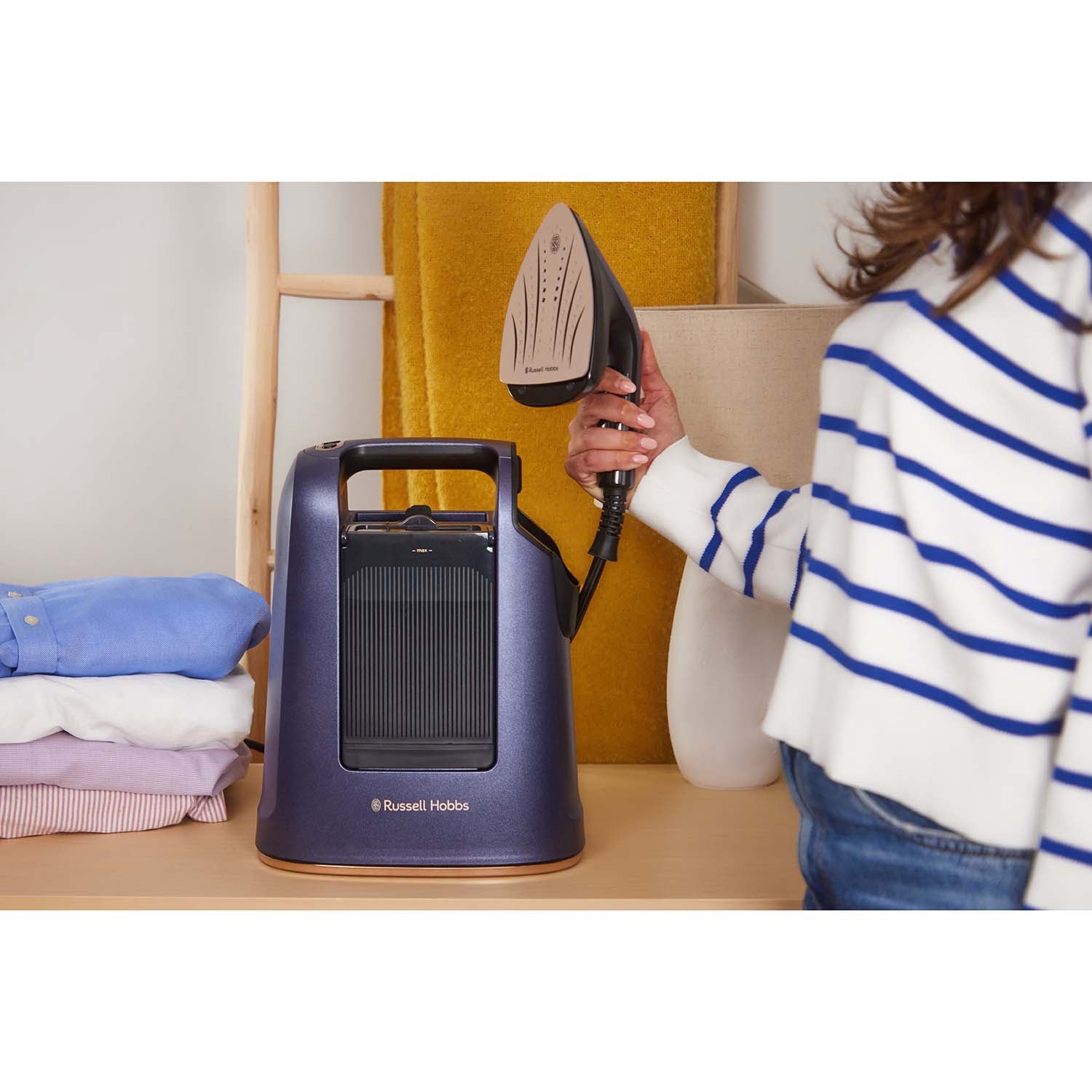 2-in-1 Handheld Steamer and Iron, 750ml Tank, Self-Cleaning