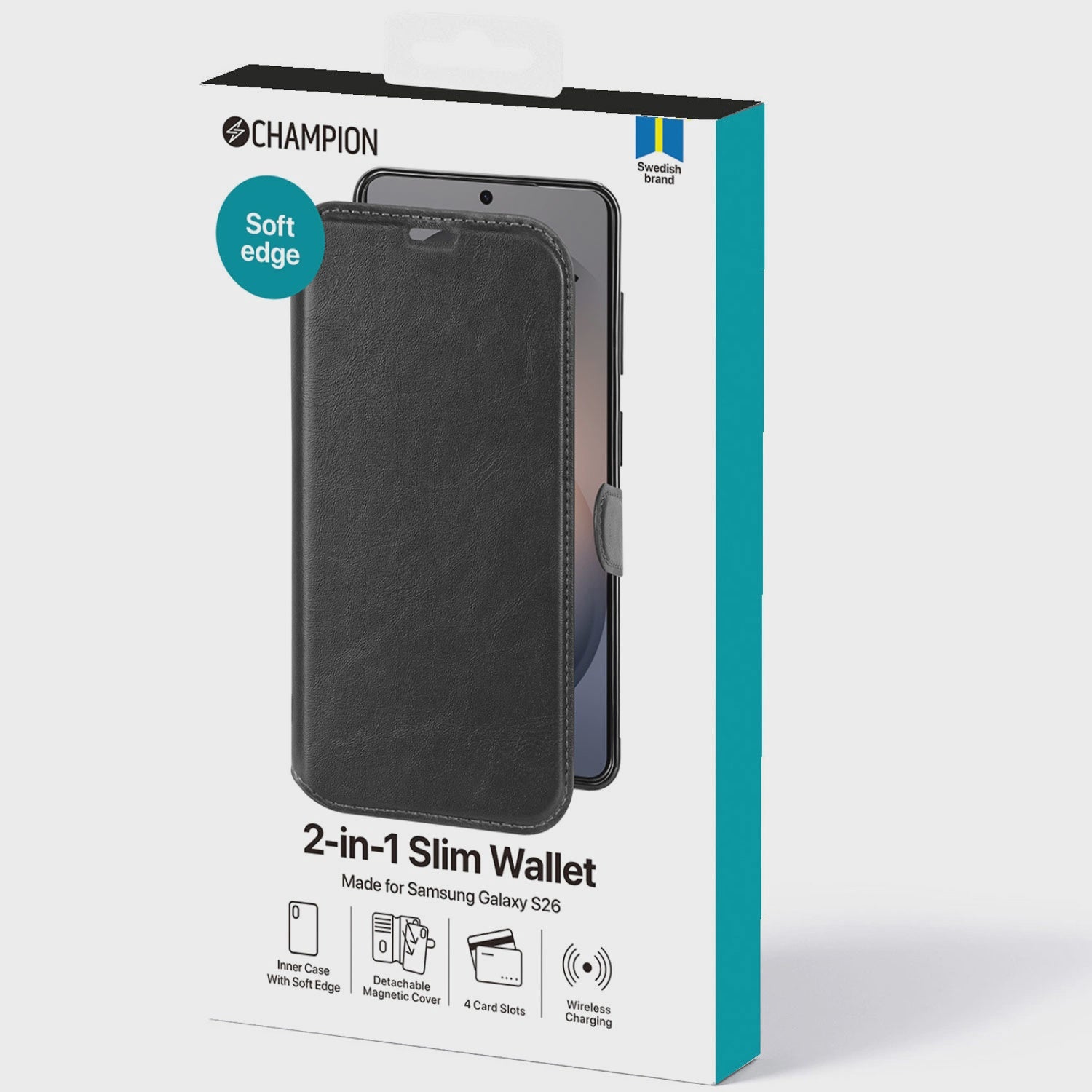 2-in-1 Slim Wallet Case for Samsung Galaxy S26