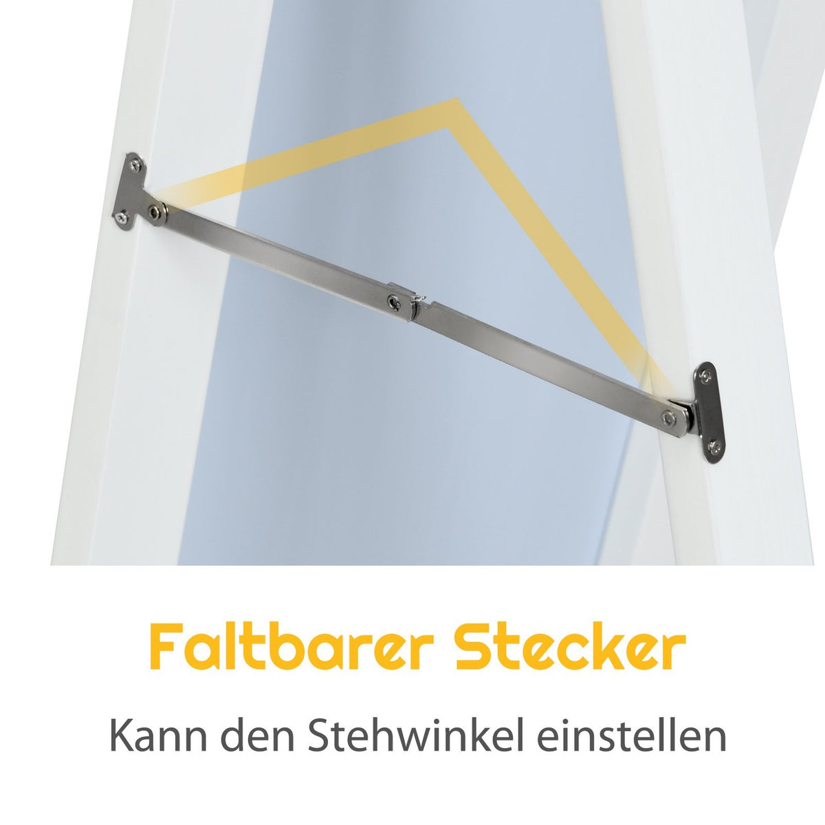 2 in 1 full-length mirror, standing mirror and wall mirror 160 x 37 cm white