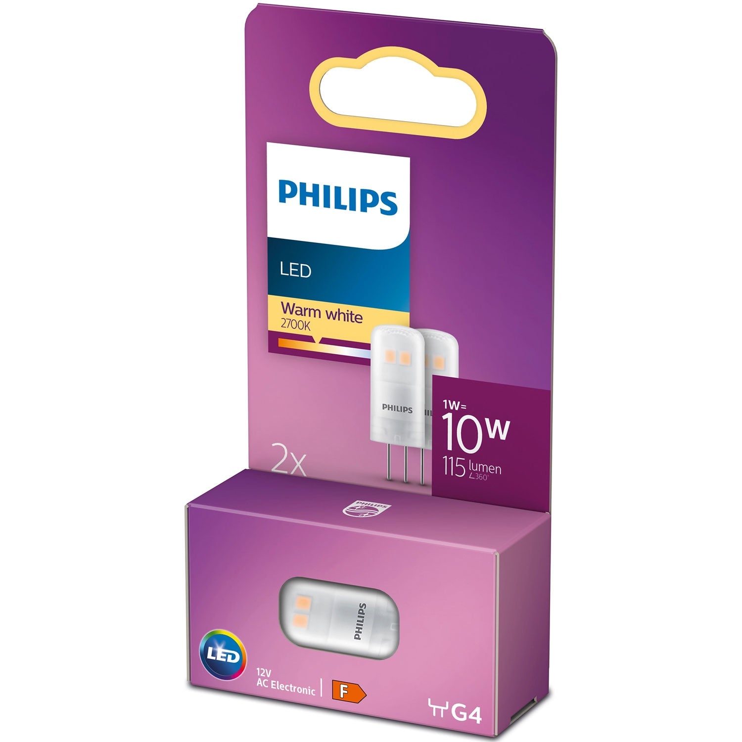 2-pack LED G4 Capsule 10V 12W 115lm