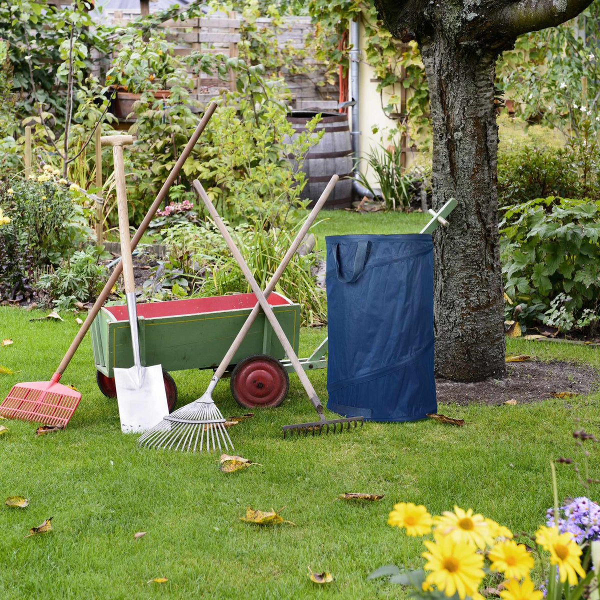 2 pcs. garden sacks 120-litre blue