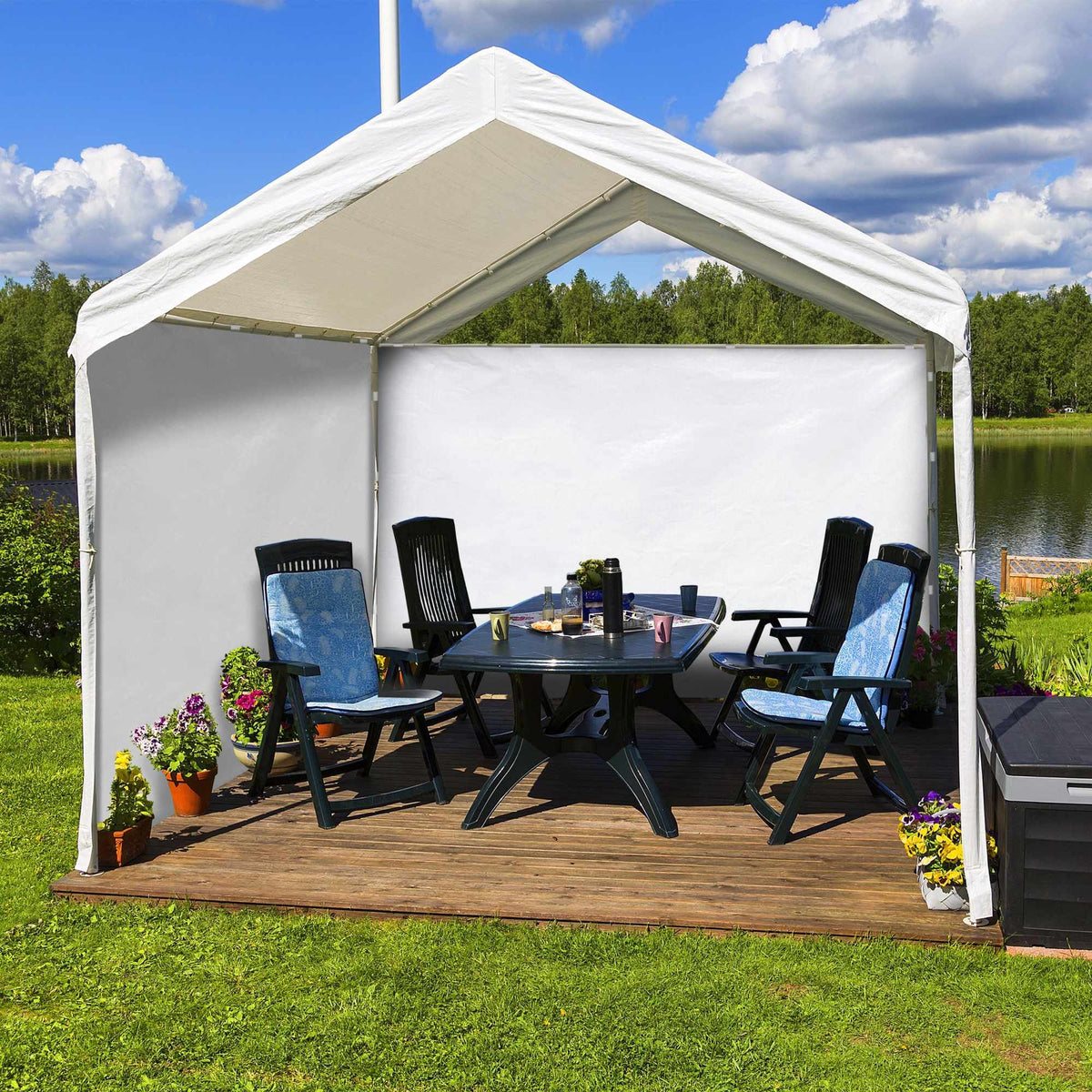 2 pcs. side walls for party tents