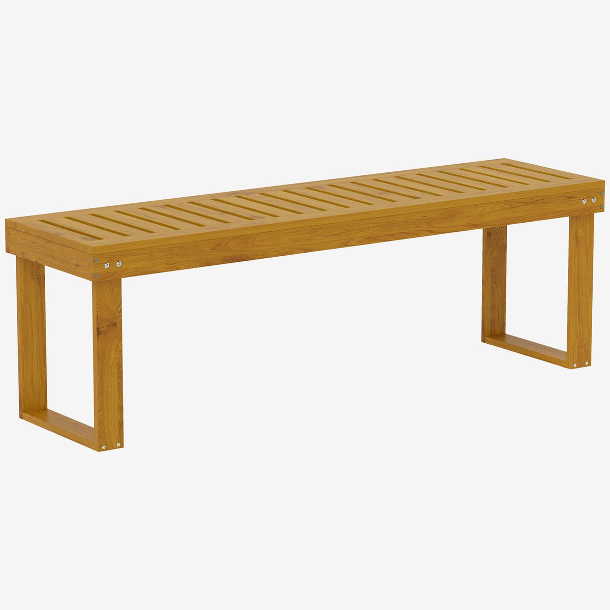 2-seater garden bench, weatherproof bench made of wood, 300 kg load-bearing park bench with slatted seat, garden furniture, balcony bench for garden, balcony, terrace, park, yard, veranda 128 x 51 x 73 cm, teak