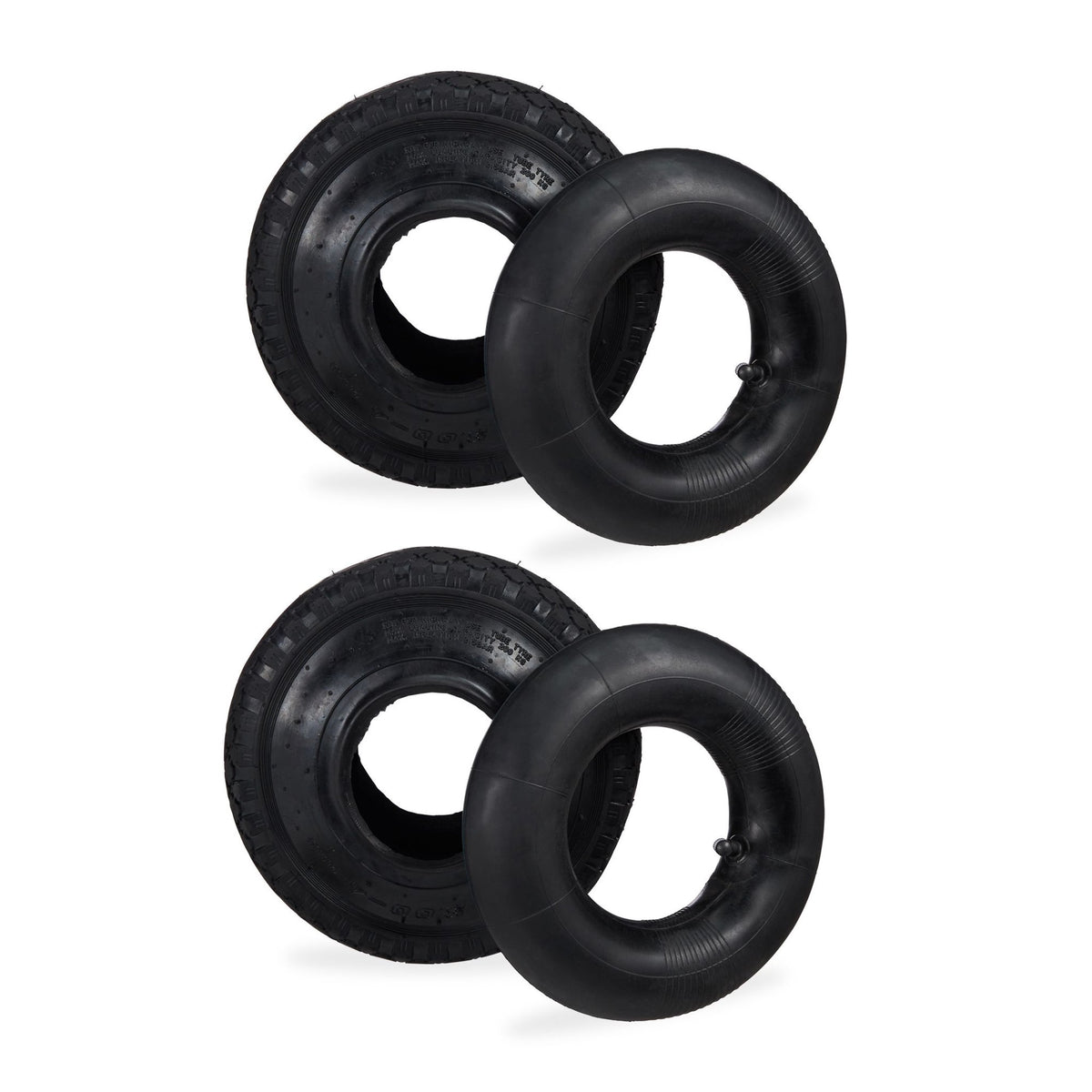 2 tires for sack cart 3.00-4 with hose